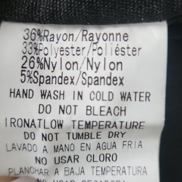 ROMEO & JULIETTE | strapless ruched dress bodycon ruffles lace flower black sz S - Picture 8 of 8